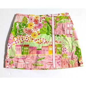 Lilly Pulitzer Vintage 2005 White Label Skort Girls Size 7 Mediterranean Riviera
